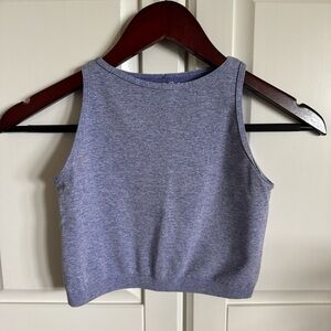 Purple Sleeveless Crop Top